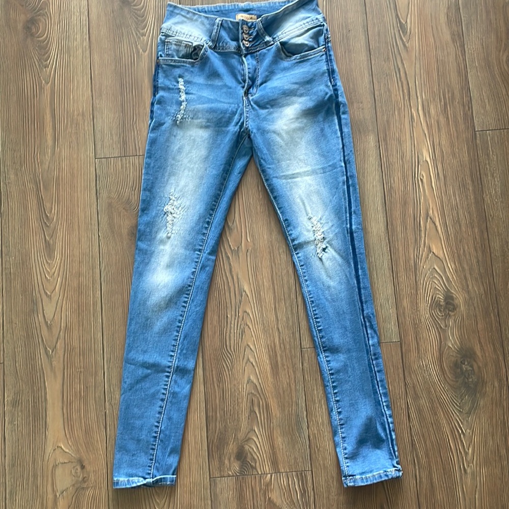 Original raw 7 high stretch blue jeans